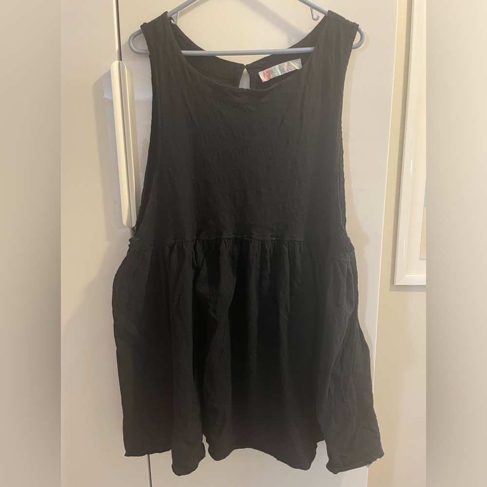 Free People black dress L - I’m Still Obsessed mini dress